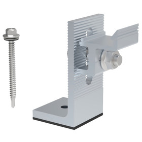 L Bracket with Click System - Chrome