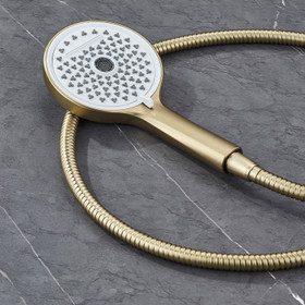 Slide Shower with Four Functions - Brushed Brass