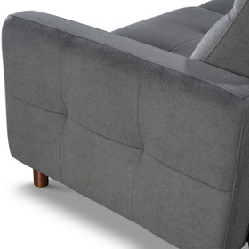 Milo 2 Seater Recliner Sofa Dark Grey