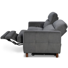 Milo 2 Seater Recliner Sofa Dark Grey