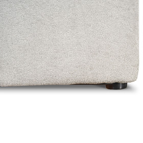 Square Light Grey Ottoman