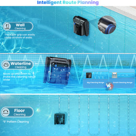 Cordless Robotic Pool Cleaner - 110W