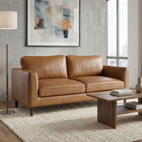 Soren 3 Seater Sofa 2180mm Tan Leather