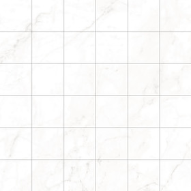 Bianco Cararra Porcelain Mosaic Tiles 300 x 300mm - 48mm x 36 (6x6) White