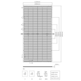 Bifacial Solar Panel 625W - MONO+N Type