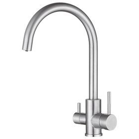 Linear SS Sink Mixer 3 Way All Pressure - Brushed SS