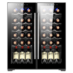 Eurotech 696mm Double Door Wine Cooler 111L Black