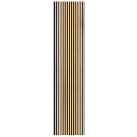 Acoustic Slat Wall Panels 3.24m² Natural Pine 2x Panels - W 600mm x H 2700mm
