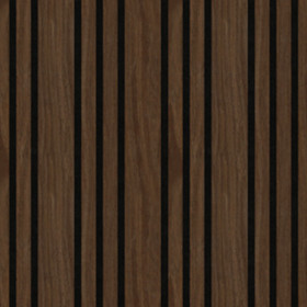 Acoustic Wide and Narrow Slat Wall Panels 3.24m² Cherry Wood 2x Panels - W 600mm x H 2700mm