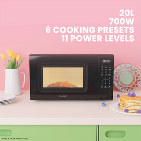 20L Digital Microwave - Black