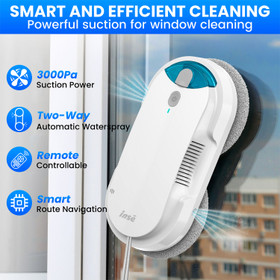 Window Cleaning Robot with Water Spray and Remote Control