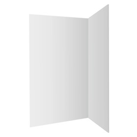 SS Champagne 1200mm Slide-In Shower with Corner Waste - LHS