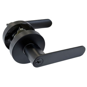 Entrance Door Handle Set - Matte Black