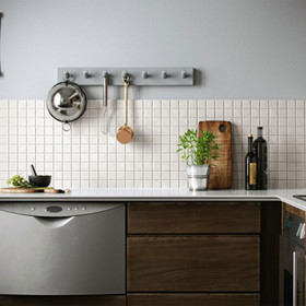 Porcelain Mosaic Tiles 306 x 306mm - 48mm x 36 (6x6) Cream