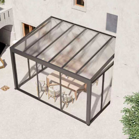 Aluminium Sunroom with Sliding Glass Doors - 4m x 2.8m