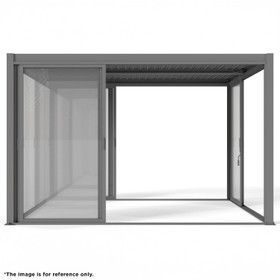 Sliding Glass Door 2.7 x 2.1m - Dark Grey