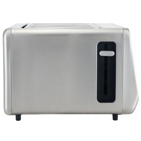 4-Slice Toaster with Digital Display - Black and SS