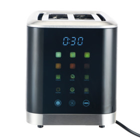 2-Slice Toaster with Digital Display - Black and SS
