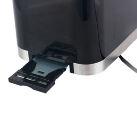 2-Slice Toaster with Digital Display - Black and SS