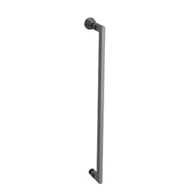SS Gunmetal 900mm Shower Door Kit Only - Round