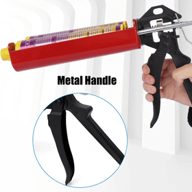 Heavy Duty Dual Cartridge Caulking Gun for Epoxy Grout and Adhesives