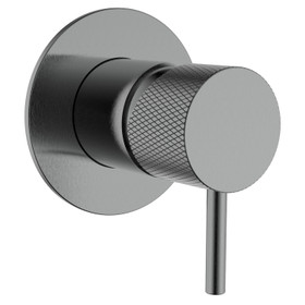 Diamond Shower Mixer All Pressure - Brushed Gunmetal