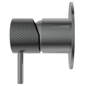 Diamond Shower Mixer All Pressure - Brushed Gunmetal