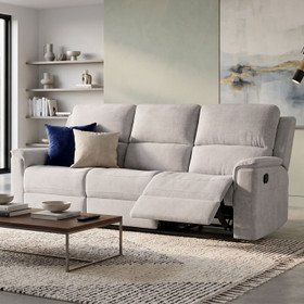 Arthur Recliner 3 Seater Sofa 1030mm Light Grey