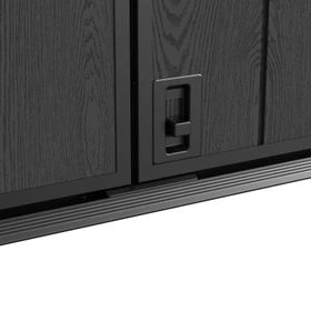 Outdoor Storage Shed 191x107x133cm - Grey and Black