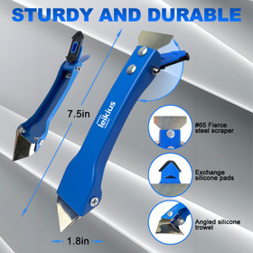 Caulking Tool Kit for Cleaner, Smoother Silicone Joints