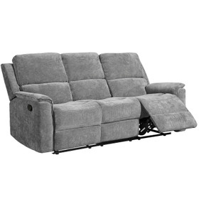 Arthur Recliner Lounge Suite Dark Grey - 3 Seater Sofa + 2 Armchairs