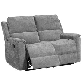 Arthur Recliner Lounge Suite Dark Grey - 3 Seater Sofa + 2 Armchairs
