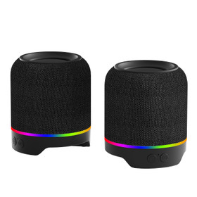 Portable Split Stereo Bluetooth Speaker 10W with TWS Pairing and FM Radio