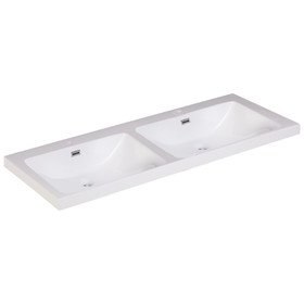 Vogue Omega Vanity Top 1200mm Stone Resin Double Bowl