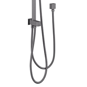 Vogue Slide Shower - Rain Head Square - Gunmetal