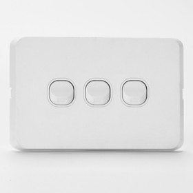 Edge Electrical 3 Gang Switch 10A - Universal