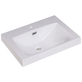 Vogue Soho Wall Vanity 500mm White with Omega Top