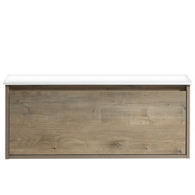 Vogue Hudson Wall Vanity Forest Grain with Countertop 1000mm