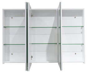Mirror Soho Cabinet White 3 Door 1200mm