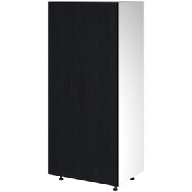 Kitchen Pantry Cabinet 800mm - Black Woodgrain