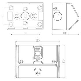 Single Outdoor Power Point 10A - Weatherproof