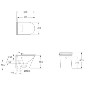 Vogue Axton Intelligent Toilet Combo