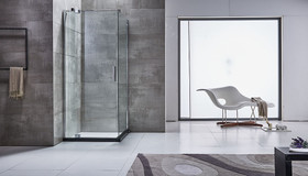 Vogue Anzzi Frameless Square Shower Door Kit 900mm