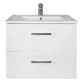 Novo Wall Vanity 600mm 2 Drawer - CLASSIC Ceramic Top