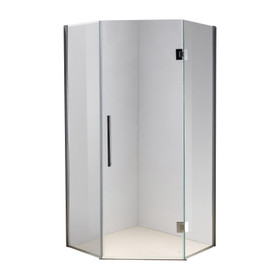 Vogue Delta Frameless Corner Angle Shower 1000mm - 60mm Profile Tray