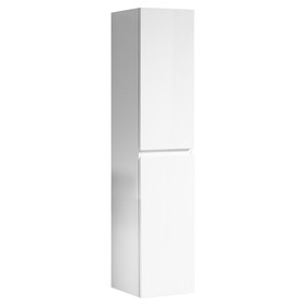 Vogue Soho Bathroom Wall Side Cabinet 1600mm x 350mm White Lacquer