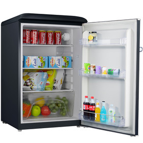 Vogue 125L Retro Bar Fridge Black