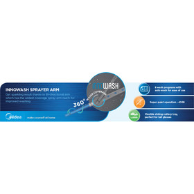 Midea 15 Place Dishwasher 60cm Black SS - Titania