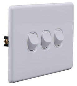 Slimline Electrical 3 Gang Switch 16A - Universal