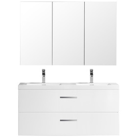 Novo Wall Vanity White Glossy with Omega Stone Resin Top 1200mm